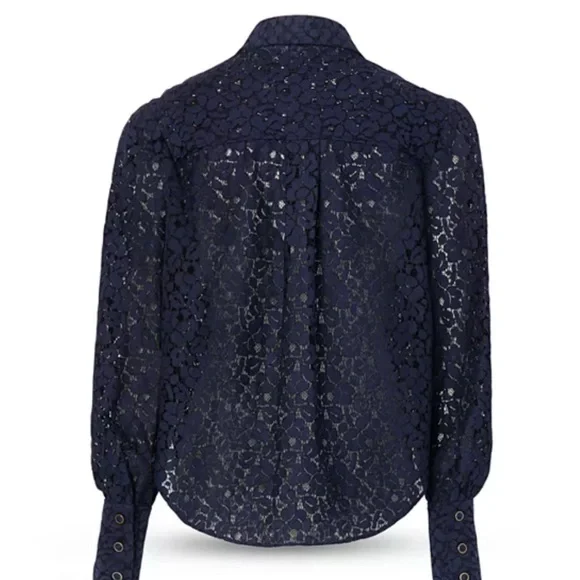 Milly Harlow Lace Shirt Size Large in perfect condition - Picture 2 of 5